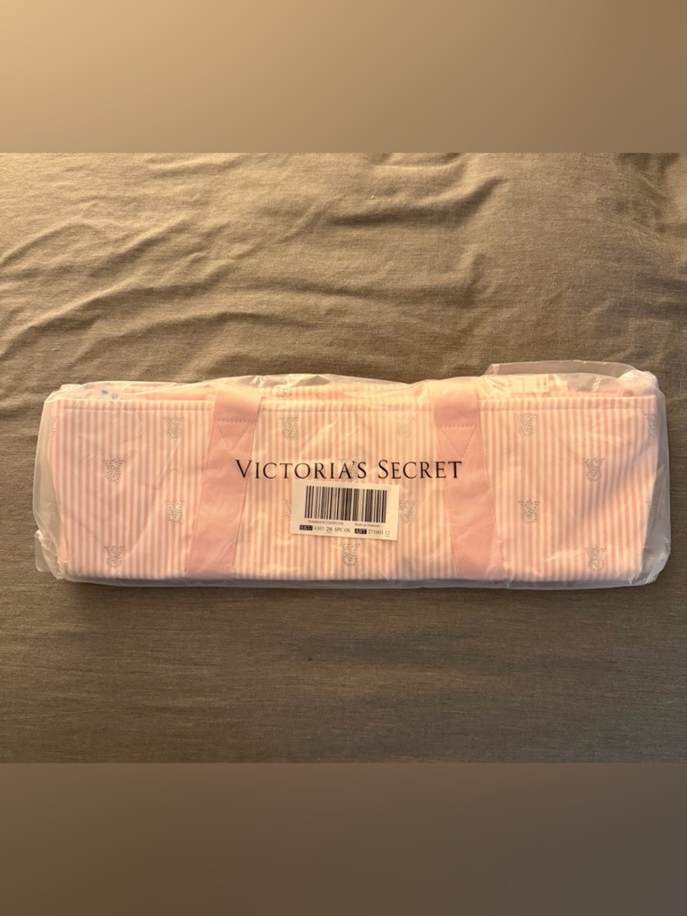 Victoria’s Secret pink and white sparkle Tote Bag | NWT